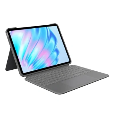 Image of Logitech Combo Touch Keyboard Case Apple iPad Air (2024) 11 Grey Qwerty UK