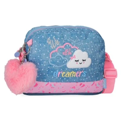 Image of Enso Dreamer shoulder bag Blue 20.5x16.5x6cm Polyester by Joumma Bags, Blue, Bag,