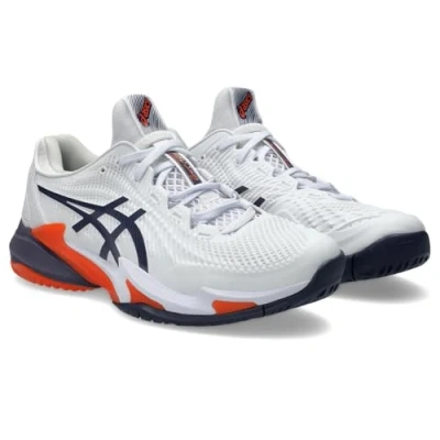 Image of Asics Court 3 Multicourt tennis shoes, Men&#039;s, Size: 6.5, White/greyish purple shoes