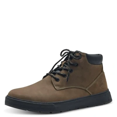 Image of s.Oliver Laceup ankle boots, Men&#039;s, Size: 8, Khaki leather and imitation