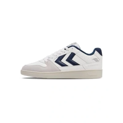 Image of Hummel ST. Power PLAY PL Unisex Trainers, Size: 8, White/black iris High quality imitation leather