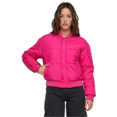Image of Urban Classics Puffer Winter jacket, Women&#039;s, Size: 4XL, Hibiskuspink