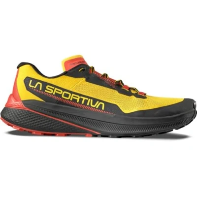 Image of La Sportiva Prodigio Trail running shoes, Men&#039;s, Size: 8.5, Yellow/black Synthetics/textile