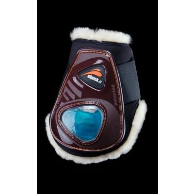 Image of eQuick eShock Fetlock boots Velcro Fluffy