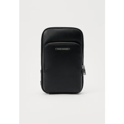 Image of Armani Exchange Mens Black Logo Bag, Black, Taglia unica