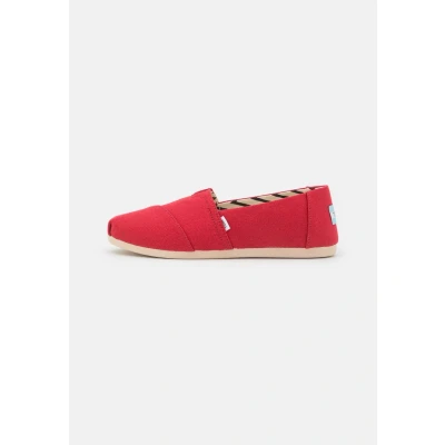 Image of TOMS Alpargata Trainers, Women&#039;s, Size: 10, Red Cotton
