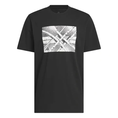 Image of adidas Performance State OF MIND Graphic Print Tshirt, Men&#039;s, Size: Small, Black