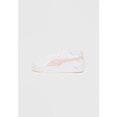 Image of Puma Carina Street LUX Crafted Flowers Trainers, Women&#039;s, Size: 8, white rose quartz shoes