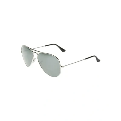 Image of Ray Ban Aviator Large Unisex Sunglasses silvercoloured, Size: 58, Silver coloured
