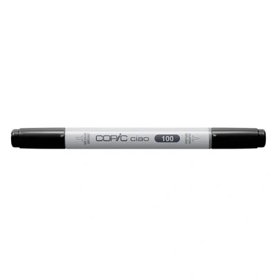 Image of COPIC Ciao Coloured Marker Pen (100) Black, For Art &amp; Crafts, Colouring, Graphics, Highlighter, Design, Anime, Professional Beginners, Supplies Colouring Books