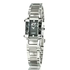Image of Chronotech Womens Analogue Quartz Watch with Stainless Steel Strap CC7040LS 02M, Silver,