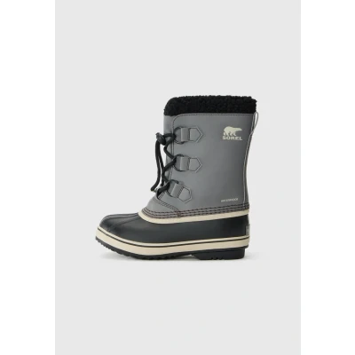 Image of Sorel Unisex Kid&#039;s Yoot Pac Tp Wp Waterproof Snow Boots, Quarry Black, 5 UK
