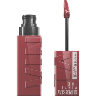 Image of Maybelline SuperStay Vinyl Ink Long Lasting Liquid Lipstick Shine Finish 47ml (Various Shades) 40 Witty