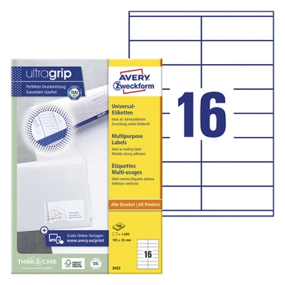 Image of Etikett 105x35mm Ilk ws 1600 St