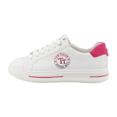 Image of TOM Tailor Trainers, Women&#039;s, Size: 4, White/pink High quality imitation leather