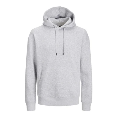 Image of Jack &amp; Jones Jjestar Hoodie, Men&#039;s, Size: Large, Light grey melange