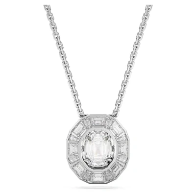 Image of Swarovski Mesmera Pendant Dance Necklace silvercoloured, Women&#039;s, Size: One Size, Silver coloured