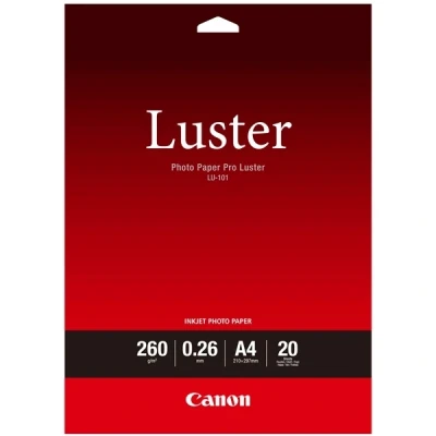 Image of Canon A4 Pro Luster Photo Paper (Pack of 20), White