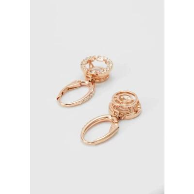 Image of Swarovski Sparkling DROP Earrings, Women&#039;s, Size: One Size, Rose gold