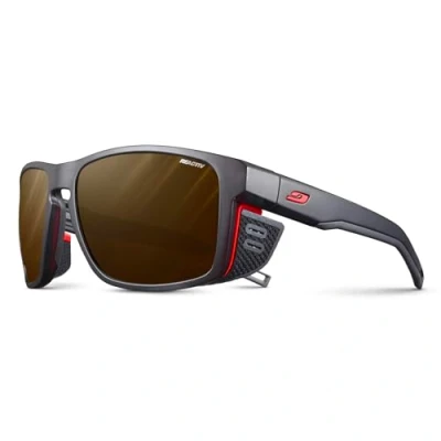 Image of Julbo Shield M Sunglasses, Translu Black/Neon Orange, One Size