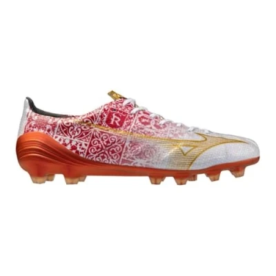 Image of MIZUNO Αlpha SR4 JAPAN Football Shoes White/gold/high risk red Women/Men Size 8