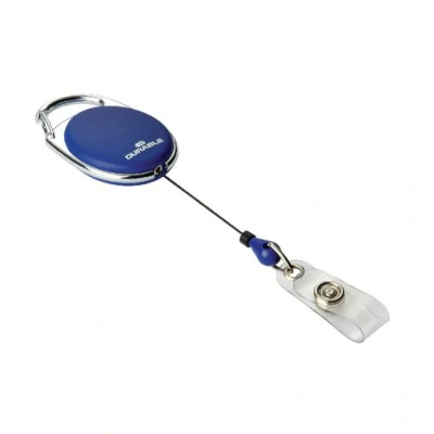 Image of Durable Badge Reel STYLE in Blue Pack of 10 Ideal for Securely Holding Name Badges, Security Passes, Key Fobes, etc.