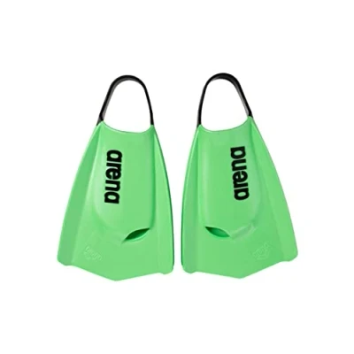 Image of arena Powerfin Pro II Swimming Pool Training Fins, Adult 100% Silicone Comfortable Short Fins