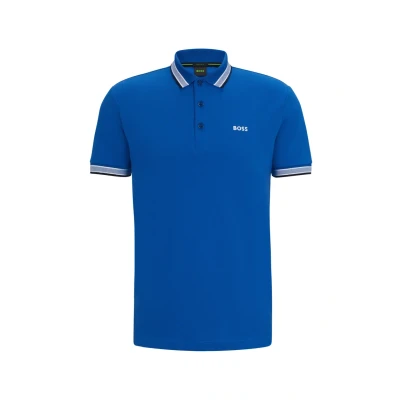 Image of BOSS Paddy Polo shirt, Men&#039;s, Size: Small, Medium blue