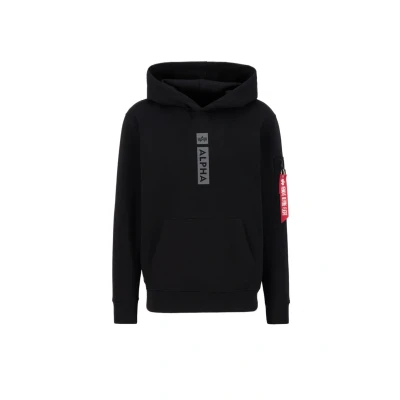 Image of Alpha Industries Hoodie Hoodie, Men&#039;s, Size: Small, Black