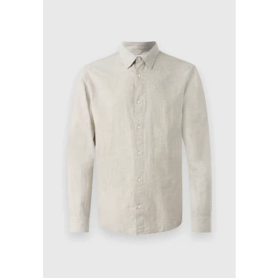 Image of JACK &amp; JONES Men&#039;s Jjebreeze Shirt Ls Sn Long Sleeve, Crockery, L
