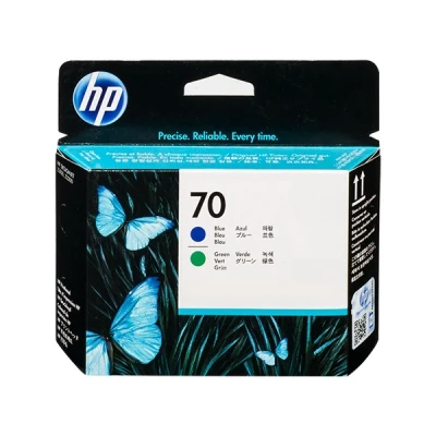 Image of HP DesignJet Z3200ps 44&quot; 70 (C9408A) blue and green printhead (original HP)