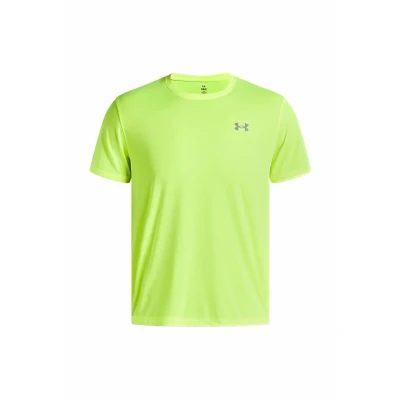 Image of Under Armour Launch Sports Tshirt, Men&#039;s, Size: Small, High vis yellow
