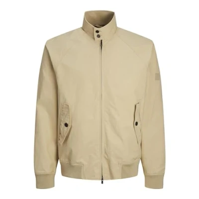 Image of Jack &amp; Jones Premium Jprblurudy Harrington Bomber Jacket, Men&#039;s, Size: XXL, Fields of rye