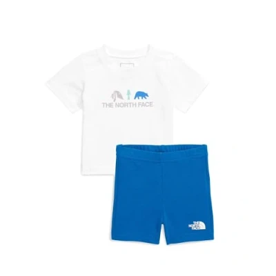 Image of The North Face BABY Summer SET Unisex Shorts for kids, Size: 6 12m, White/hero blue