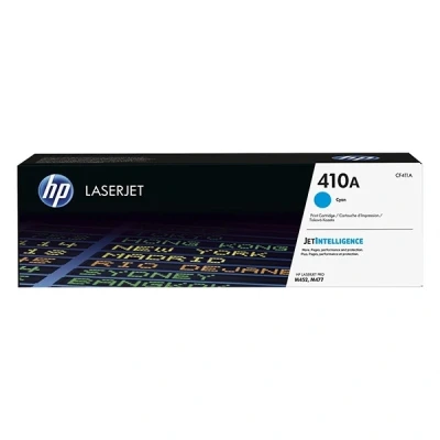 Image of HP CF411A 410A Original LaserJet Toner Cartridge, Cyan, Single Pack, Standard