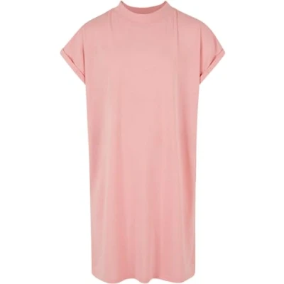 Image of Urban Classics Turtle Extended Shoulder Jersey dress for kids, Size: 5 6y, Lemonadepink