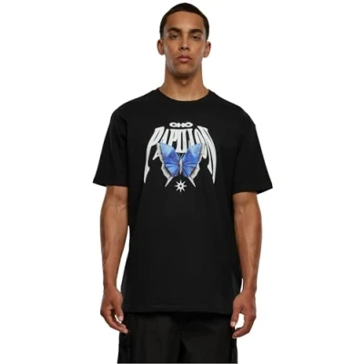 Image of Upscale by Mister Tee Origami Heavy Print Tshirt, Men&#039;s, Size: Small, Black