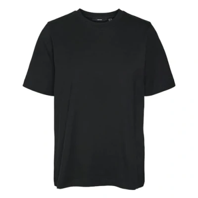 Image of Vero Moda Vmdemi Oneck Basic Tshirt, Women&#039;s, Size: XL, Black