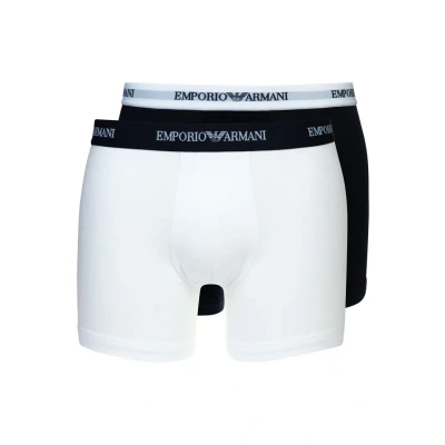 Image of Emporio Armani 2 PACK Underwear set, Men&#039;s, Size: Medium, White/blue