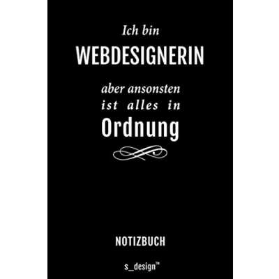 Image of Notizbuch für Webdesigner/Webdesignerin: Originelle Geschenk Idee (120 Seiten liniertes blanko Papier)