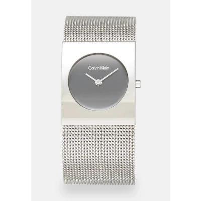 Image of Calvin Klein Pulse Watch silvercoloured/black, Women&#039;s, Size: One Size, Silver coloured/black