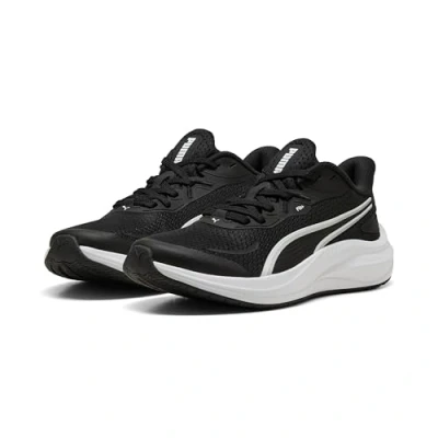 Image of Puma Skyrocket LITE 2 Unisex Trail running shoes black/white/silvercoloured for kids, Size: 3.5, Black/white/silver/coloured