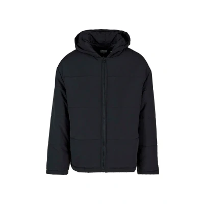 Image of Urban Classics Hooded Puffer Winter jacket, Men&#039;s, Size: 4XL, Black