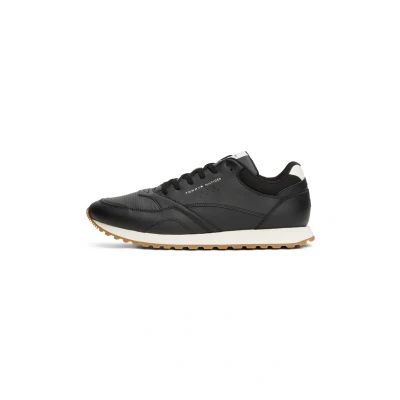Image of Tommy Hilfiger Men&#039;s New Runner Eva LTH Ess Fm0fm05512 Low Top, Black, 9 UK