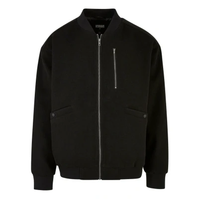 Image of Urban Classics Bomber Jacket, Men&#039;s, Size: Large, Black