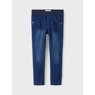 Image of Name it Nmfsalli Slim fit jeans for kids, Size: 0 1m, Blue denim