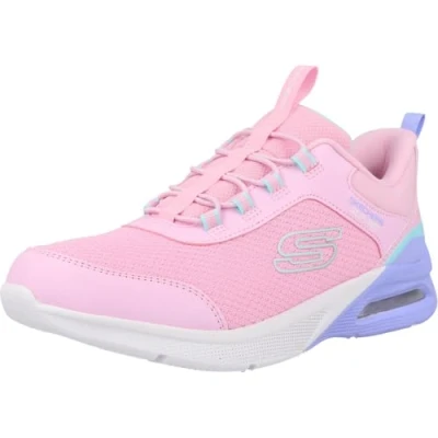 Image of Skechers Girl&#039;s Microspec Max Colour Treifecta Sneaker, Pink, 6 UK Child
