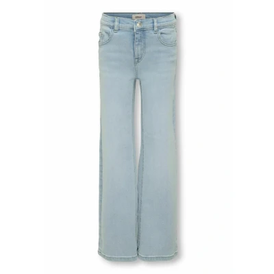 Image of KIDS ONLY Girls&#039; Kogsylvie Clean Wide Leg Lb DNM PIM Noos Jeans, Light blue (light denim), 158