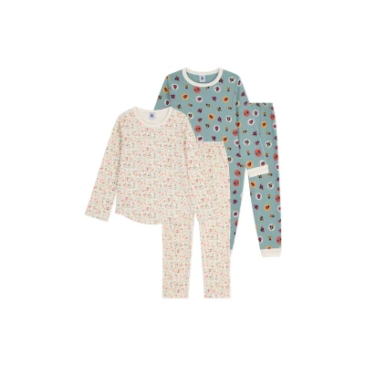 Image of Petit Bateau 2 PACK Pyjamas multicoloured for kids, Size: 4y, Multi/coloured