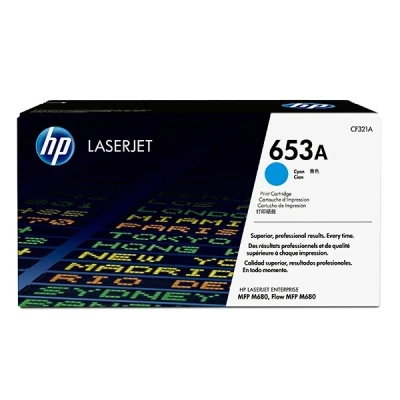 Image of HP Color LaserJet Enterprise MFP M680z 653A (CF321A) cyan toner (original HP)
